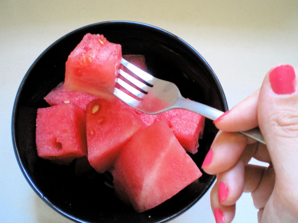 Principios dietéticos de sandía